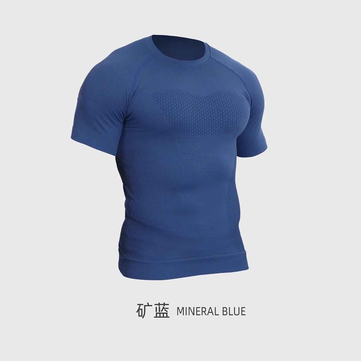 Men's Seamless Quick-Dry Compression Sports T-Shirt | Short Sleeve Gym Running Training Top | Nylon Spandex Summer Fitness Tee
