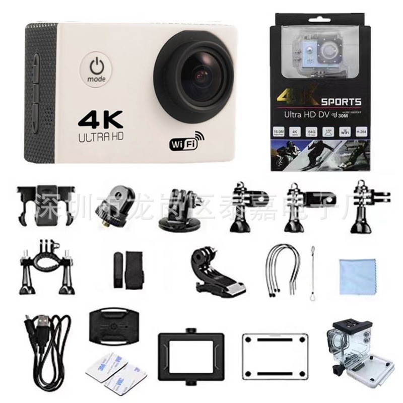 4K/5K/6K Action Camera WiFi Waterproof Sports Cam with Sony Lens for Diving Outdoor Cycling