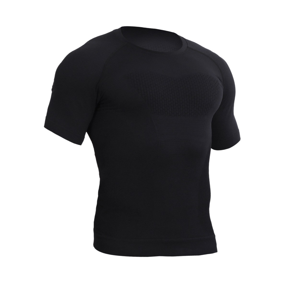 Men's Seamless Quick-Dry Compression Sports T-Shirt | Short Sleeve Gym Running Training Top | Nylon Spandex Summer Fitness Tee