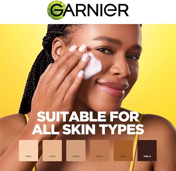 Garnier Even & Bright Serum Cleanser with Vitamin C* – Brightens in 1 Wash – For All Skin Types, Including Sensitive Skin - 100ml