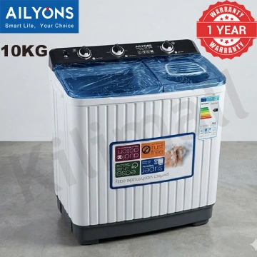 Ailyons 10KG Twin Tub Semi Auto Washing Machine