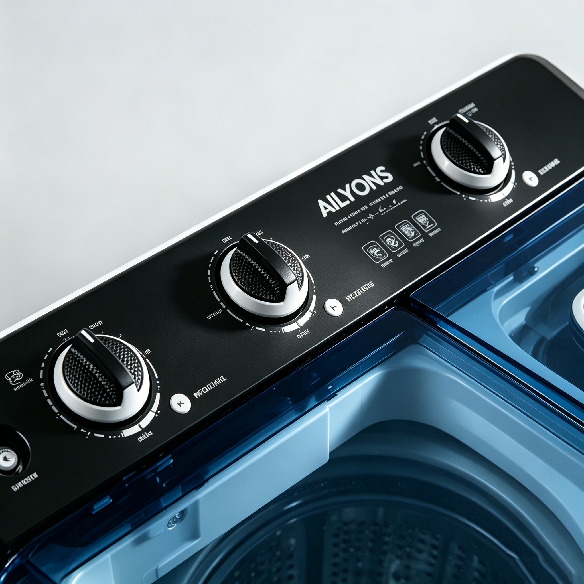 AILYONS Twin Tub Washing Machine 8KG Washer,owerful, Durable & Energy Saving Compact Washer for Home washing machine AWTT08H