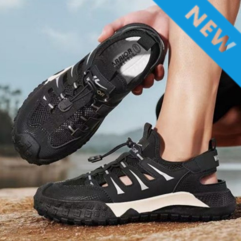 Anniversary Celebration Special-Priced Products Men shoes men open shoes New Outdoor Men's Sandals Breathable Men's Hole Casual Shoes Cool Slippers Hollow Anti-Slip and Wear-Resistant Creek Shoes