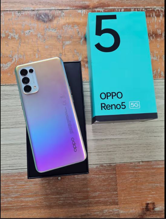 Refurbished Phone OPPO Reno5 Pro 12GB RAM, 512GB Storage, 90hz AMOLED Curved Screen, in-Display Fingerprint 64MP+8MP+ 2MP back, Camera 32MP selfie Camera, 4350 mAh 99% New Dual Sim.