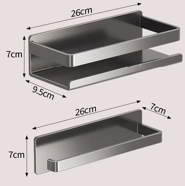[New]Jaza Keja 2PCS Magnetic Spice Rack Refrigerator Paper Towel Holder Magnetic Shelf Fridge Kitchen Cabinet Organizers Storage Seasoning Organization Mini Shelves