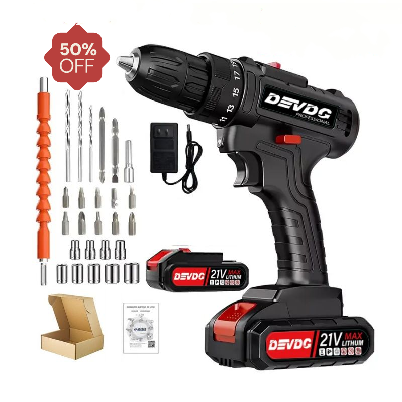 New Arrived 21V Household Electric Drill 28 Piece Set Lmited Time Promotion Can Drill Wood, Metal, Ceramic, Plastic EU Plug Accessories