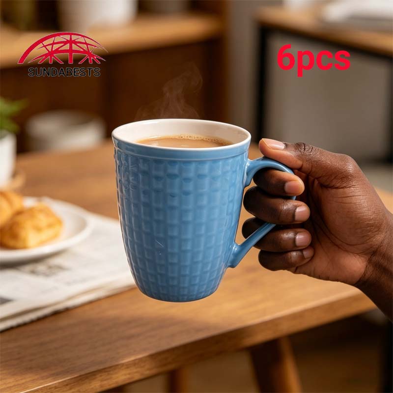 6 PCS Mugs Coffee Cups Tea Cups Milk Cups Ceramic Cups  High Quality (311007793)