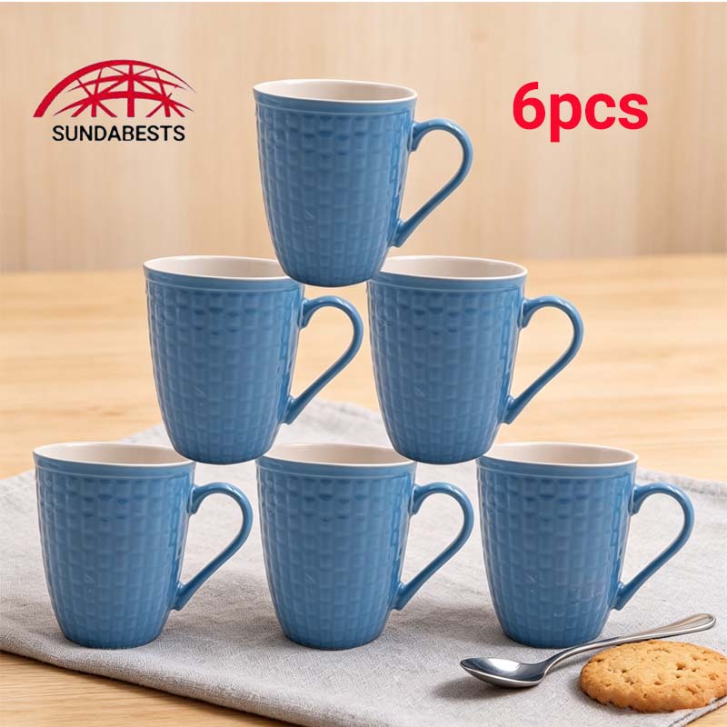 6 PCS Mugs Coffee Cups Tea Cups Milk Cups Ceramic Cups  High Quality (311007793)
