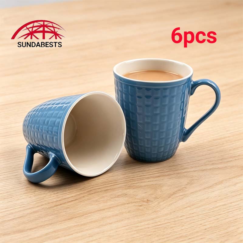 6 PCS Mugs Coffee Cups Tea Cups Milk Cups Ceramic Cups  High Quality (311007793)
