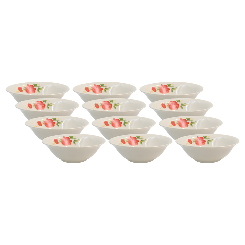 Sundabests High Quality 12 Piece 7 inch Classique Dinner Dish Plates(311011123)（311011127）