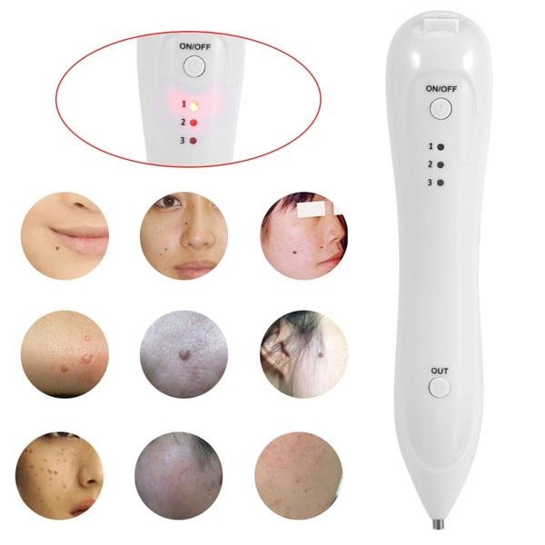 SuperMind Three Levels Adjustable USB Mole Freckle Removal Pen Spot Tattoo Remover Device