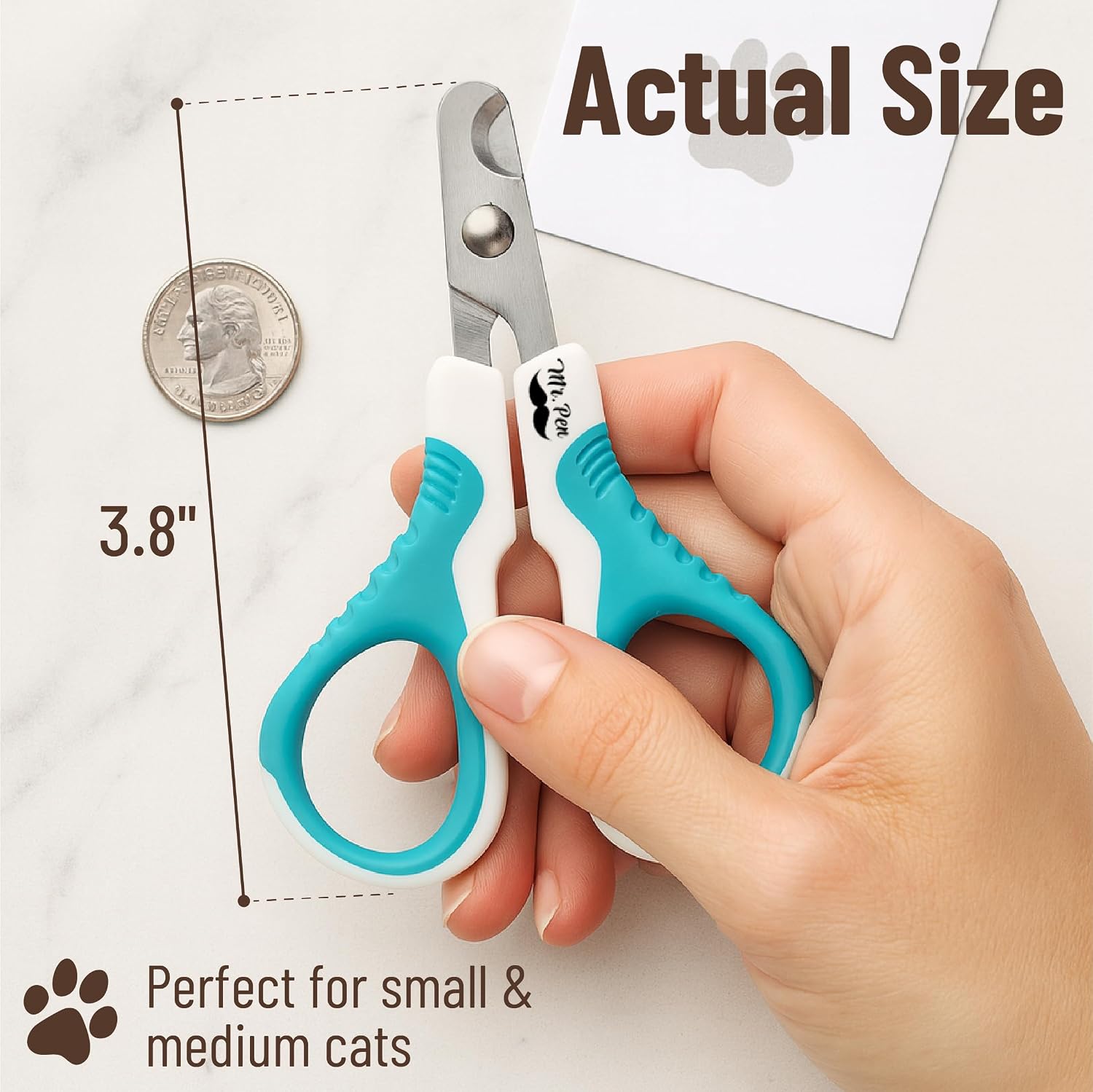 Nail Clipper, Stainless Steel, Sharp Cat Claw Trimmer