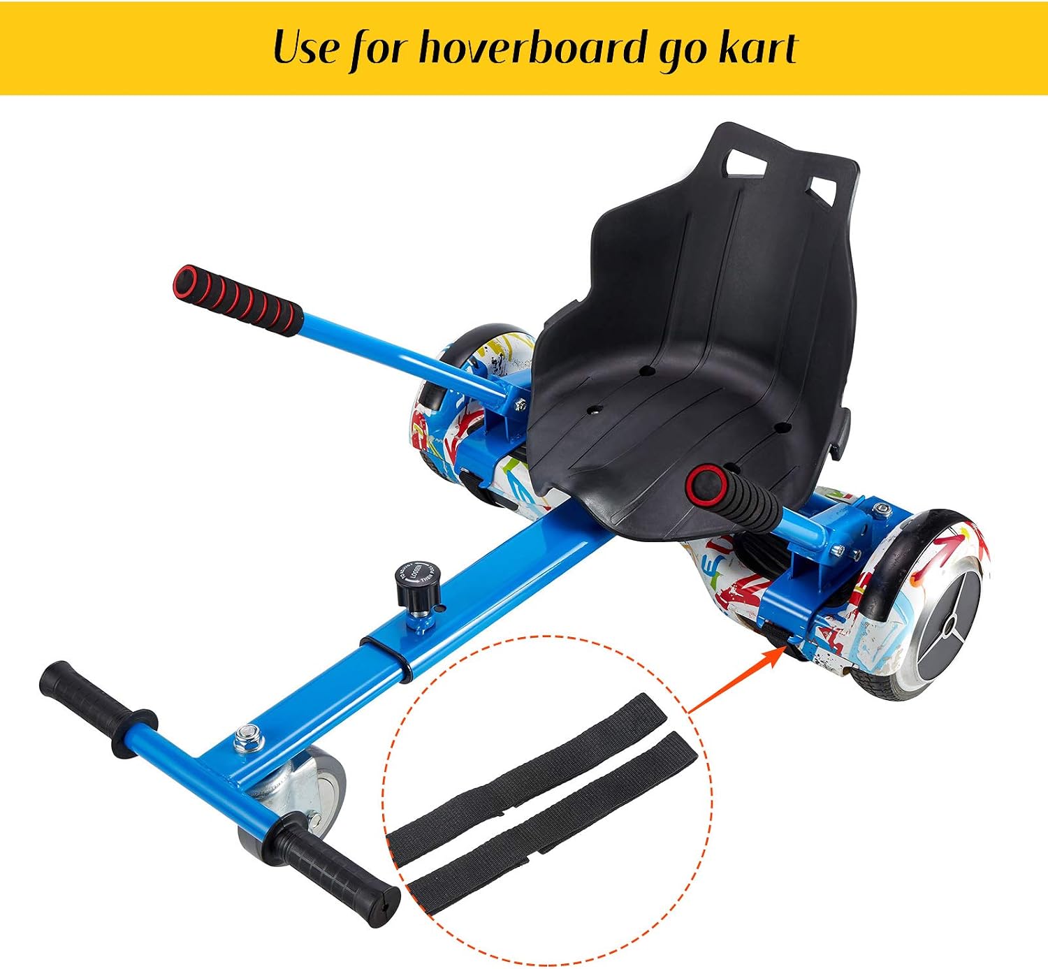 8 Pcs Hoverboard Straps for Go Kart Seat Adjustable