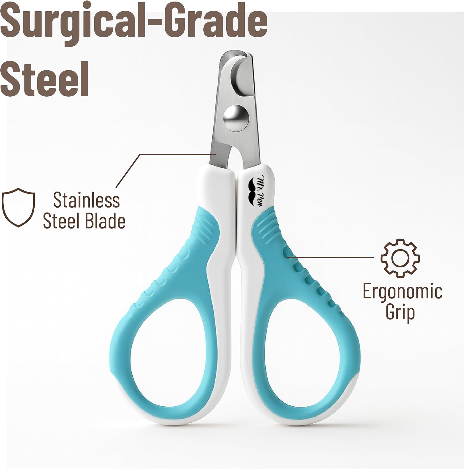 Nail Clipper, Stainless Steel, Sharp Cat Claw Trimmer