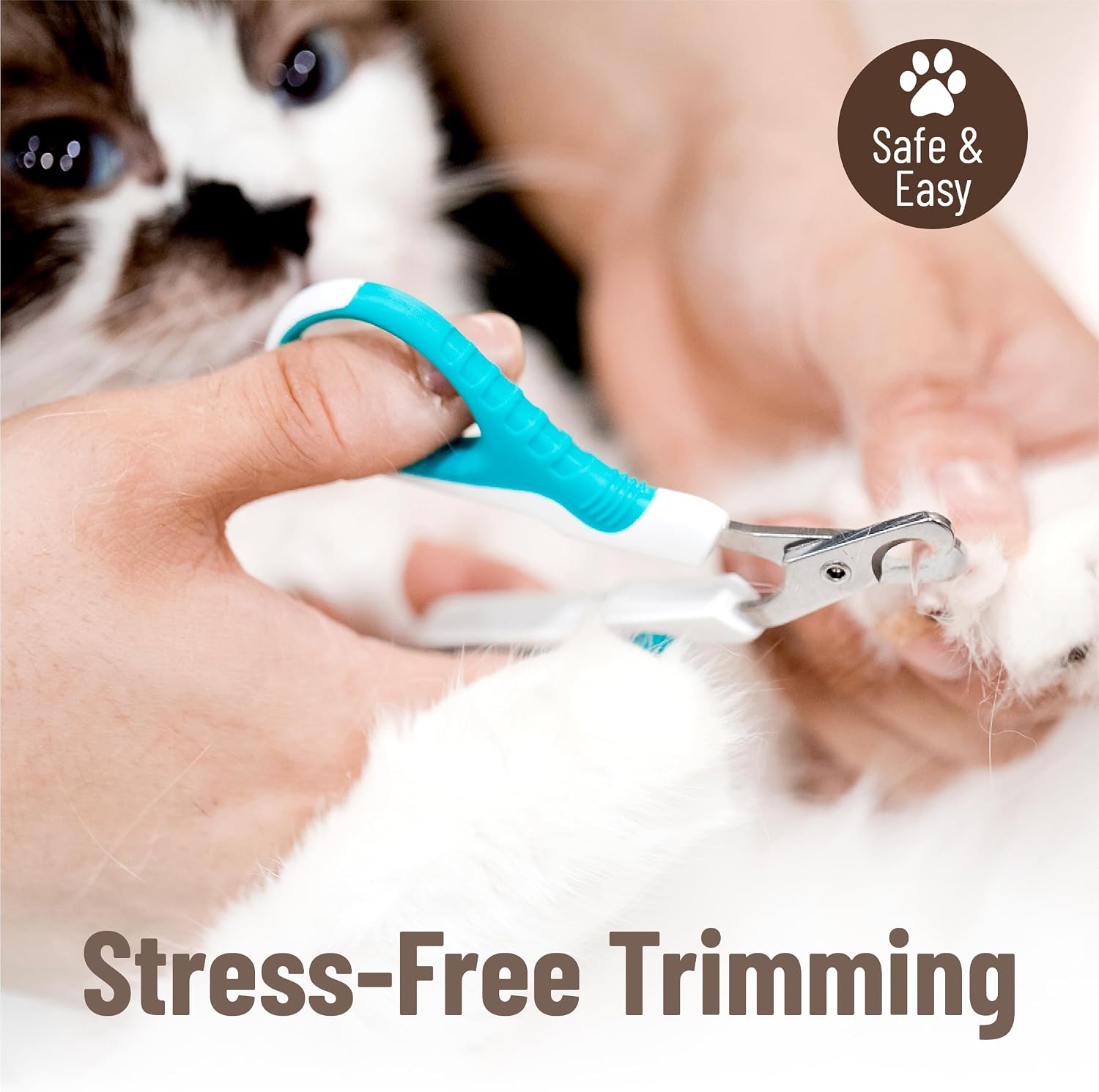 Nail Clipper, Stainless Steel, Sharp Cat Claw Trimmer