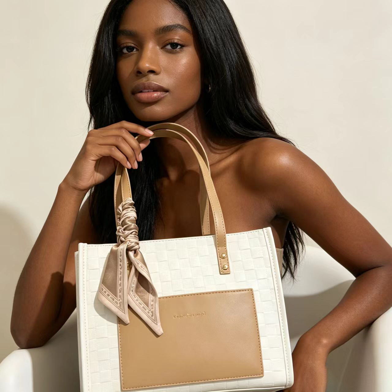 Local fast delivery Ladies Shoulder Casual Portable  Leather PU Tote Bag girl Handbag for Ladies Tote Bags Crossbody Bags for Women Fashion Female Handle Shoulder Shoulder Bag handbags