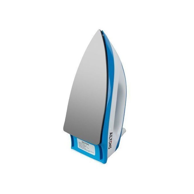AILYONS HD-198A Electric Dry Iron Box with Non-Stick Aluminum Sole Plate, Temperature Control White and Blue