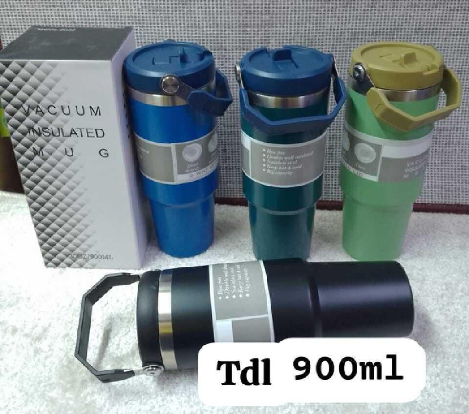 TDL 900ml Thermal Cup Large Capacity Portable Thermos Cup Travel Sports Water,  Coffee, Tea or Milk Bottle Vacuum Flask Insulated Mug