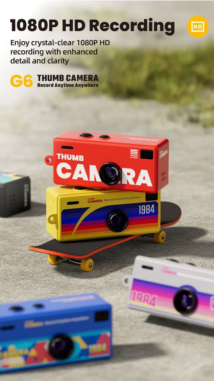 Mini Camera G6 Thumb Student Party Outdoor Sports Camera Photography Video Children's Pocket Camera