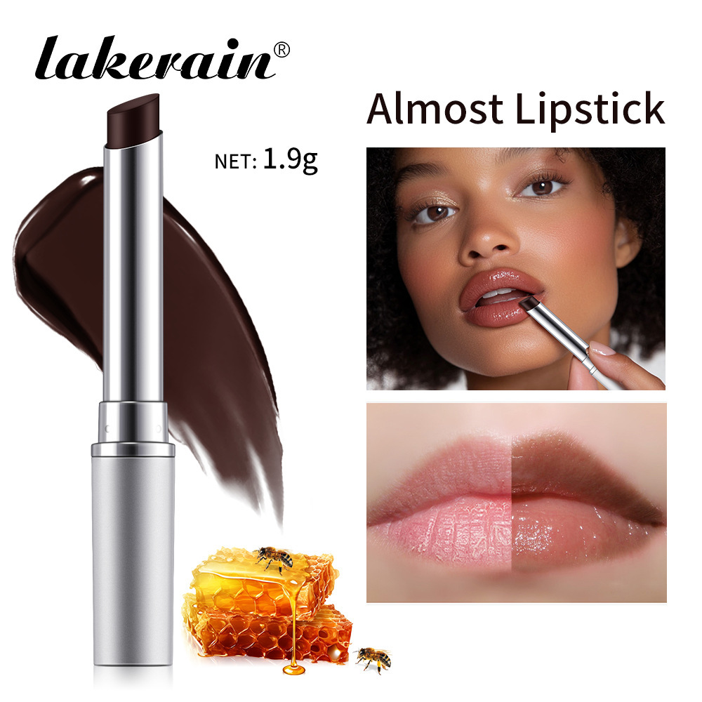 Black Honey Lip Balm Moisturizing Tinted Lip Care With Natural Beeswax, Vitamin E Nourishing Balm For Dry Chapped Lips, One Shade Complements All Skin Tones,Long Lasting Non Sticky Glossy Color Payoff