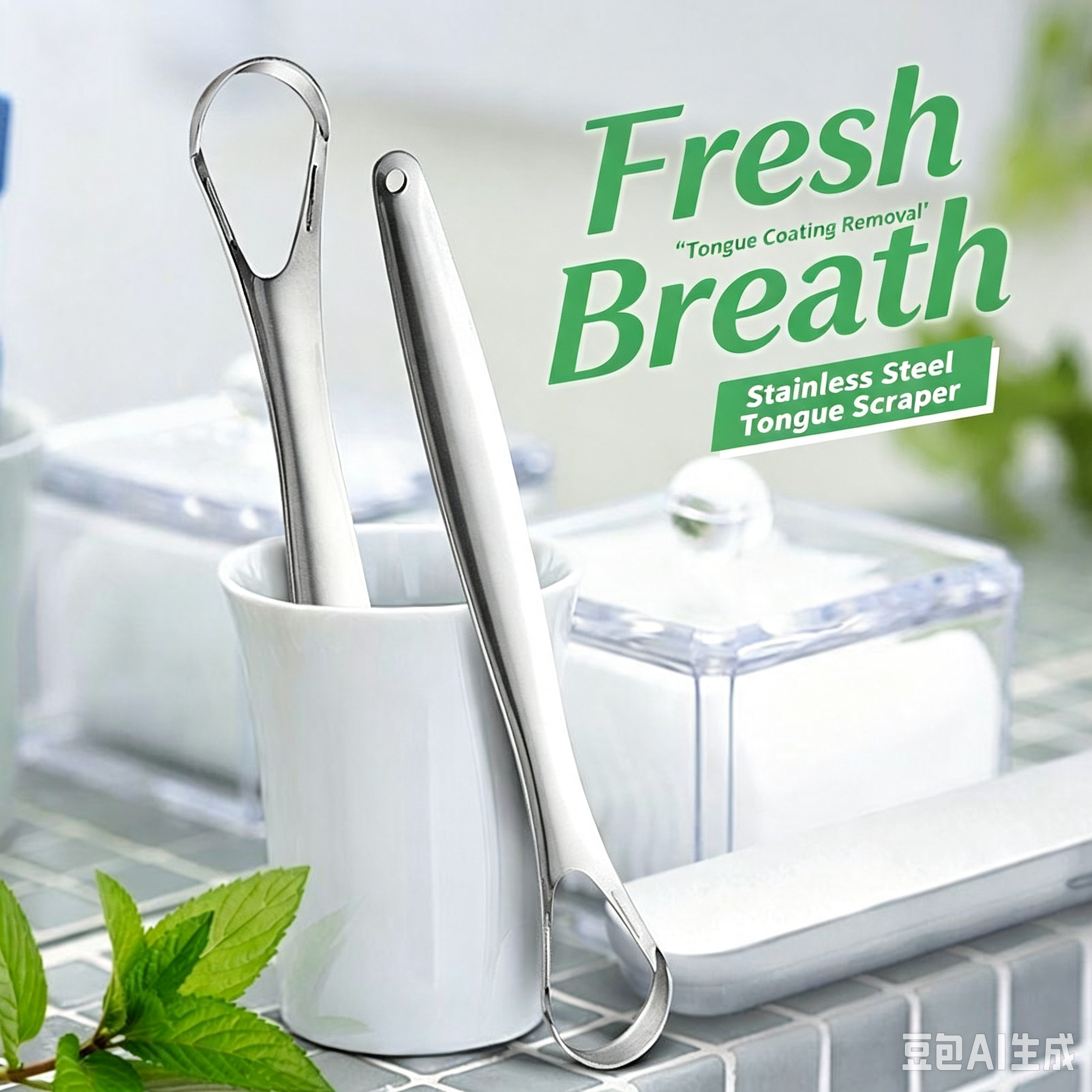 Stainless Steel Tongue Scraper Cleaner For Bad Breath, Reusable Oral Care Tongue Cleaning Tool Remove Bacteria Plaque And Coating, Professional Breath Freshener Dental Hygiene Scraper For Adults Kids