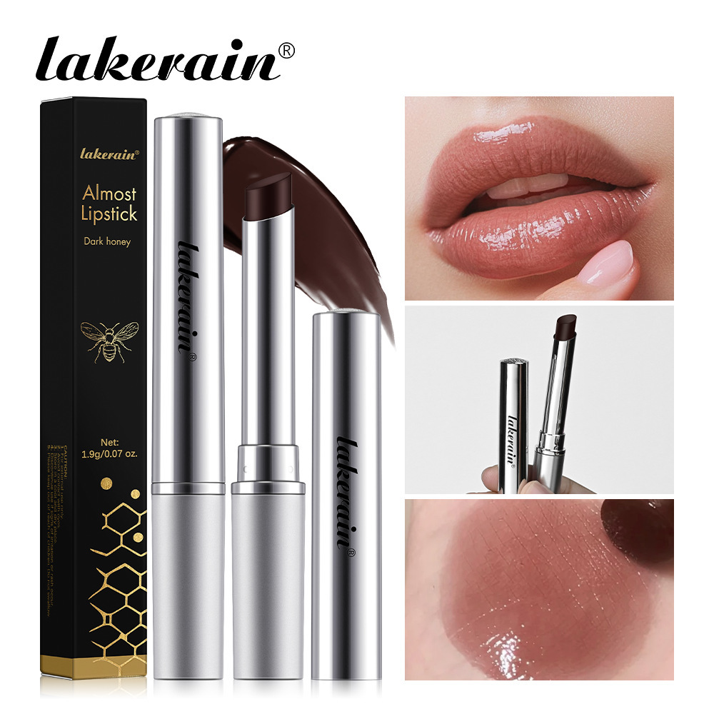 Black Honey Lip Balm Moisturizing Tinted Lip Care With Natural Beeswax, Vitamin E Nourishing Balm For Dry Chapped Lips, One Shade Complements All Skin Tones,Long Lasting Non Sticky Glossy Color Payoff