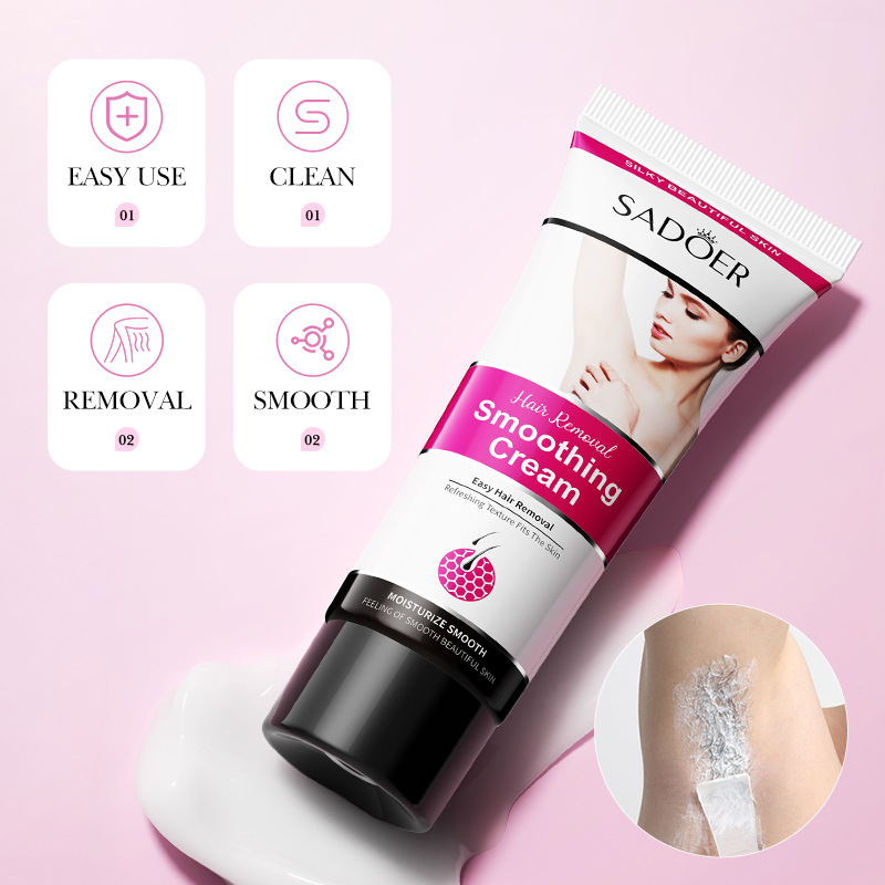Hair Removal Cream Mild Depilation Painless,Smoothing Moisturizing Non-Irritating,Leave No Trace Smooth Hairless Skin,Easy Hair Removal Silky Beautiful,For Legs Underarms Arms Bikini Line Body Care