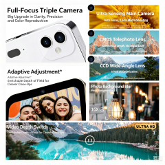 Digital Camera CCD Student Vlogging Selfie Camcorder, 3-Inch Touch Screen 16X Zoom, 4K HD 64MP, Beauty Filter Live Stream Movie Music Player, Night Vision OTG E-Book Recording,For Kids Teens Beginners