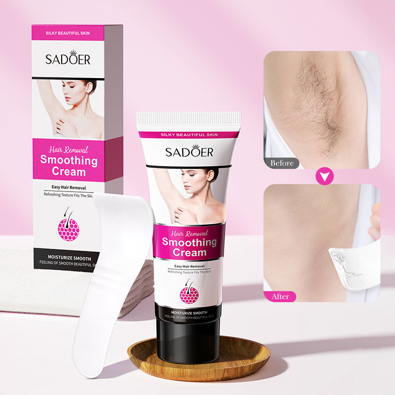 Hair Removal Cream Mild Depilation Painless,Smoothing Moisturizing Non-Irritating,Leave No Trace Smooth Hairless Skin,Easy Hair Removal Silky Beautiful,For Legs Underarms Arms Bikini Line Body Care