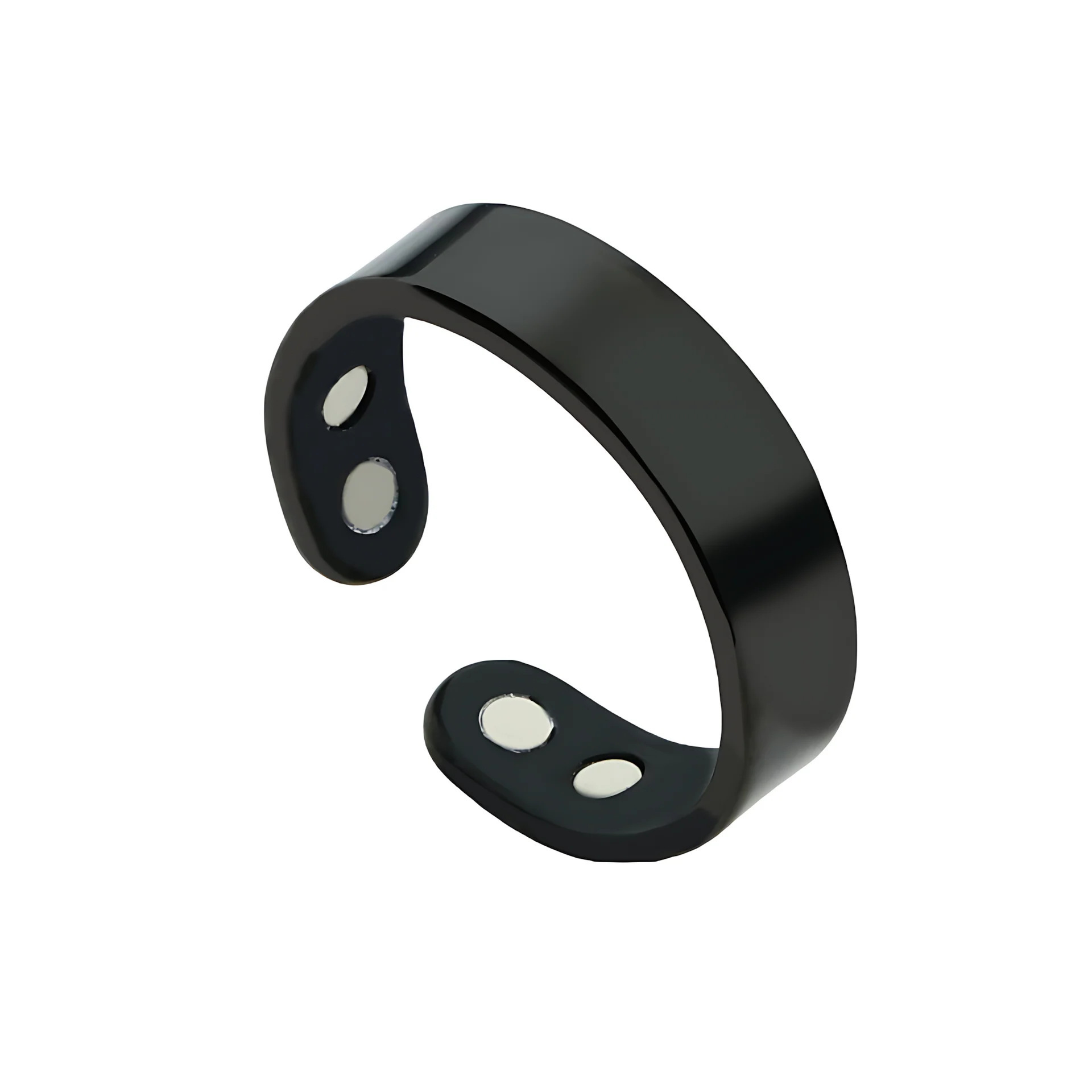 New Stainless Steel Magnetic Ring With Open Design Anti Snore Health Therapy Pain Relief Arthritis Carpal Tunnel Syndrome Improved Sleep Circulation Metabolism Focus Slimming Titanium Steel Jewelry
