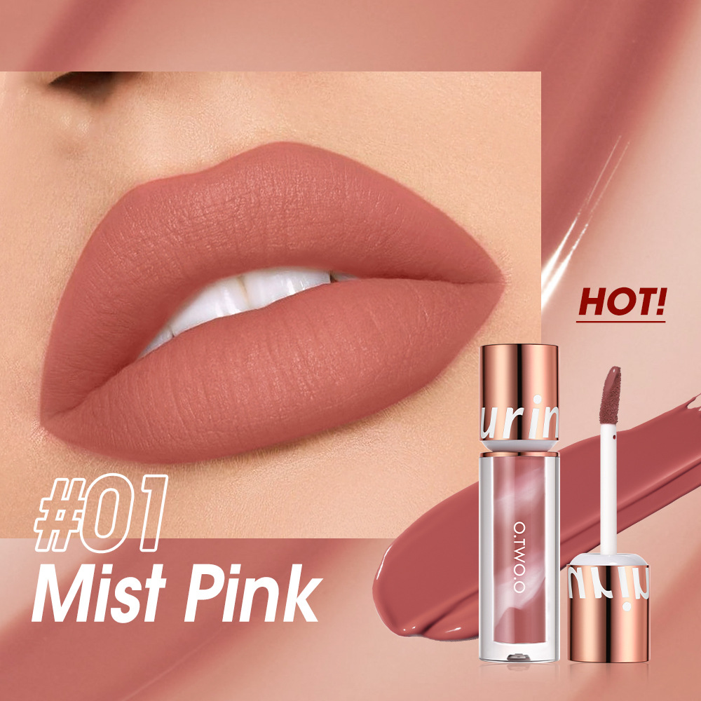 Velvet Light Mist Ultra Long Lasting Lip Gloss, Waterproof Transfer-Proof Non-Stick Cup Liquid Lipstick, Matte Smooth High Pigment Color Locking 24 Hours Smudgeproof Moisturizing Vitamin E Lip Makeup view 6