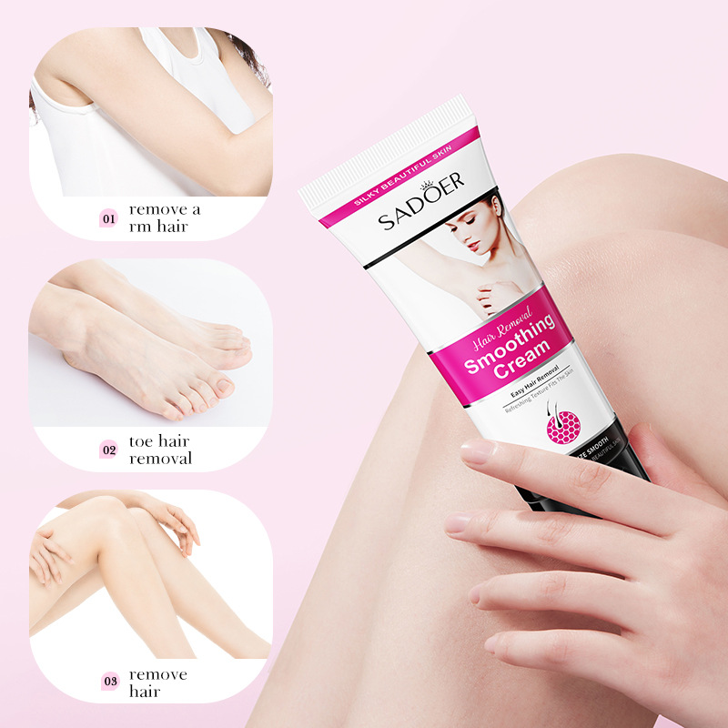 Hair Removal Cream Mild Depilation Painless,Smoothing Moisturizing Non-Irritating,Leave No Trace Smooth Hairless Skin,Easy Hair Removal Silky Beautiful,For Legs Underarms Arms Bikini Line Body Care