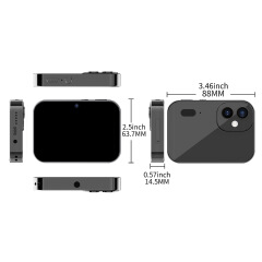 Digital Camera CCD Student Vlogging Selfie Camcorder, 3-Inch Touch Screen 16X Zoom, 4K HD 64MP, Beauty Filter Live Stream Movie Music Player, Night Vision OTG E-Book Recording,For Kids Teens Beginners