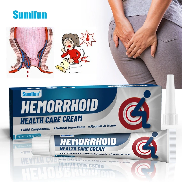 Hemorrhoid Cream Piles Ointment For Internal External Hemorrhoids, Anal Fissure Pain Bleeding Swelling Itching Relief, Herbal Extract Mild Non Irritating Fast Acting 24 Hours Long Lasting Treatment