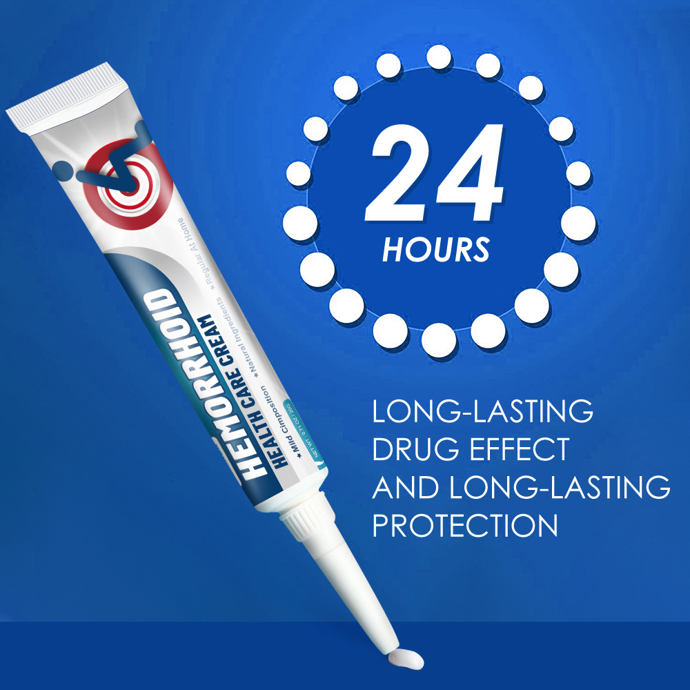 Hemorrhoid Cream Piles Ointment For Internal External Hemorrhoids, Anal Fissure Pain Bleeding Swelling Itching Relief, Herbal Extract Mild Non Irritating Fast Acting 24 Hours Long Lasting Treatment