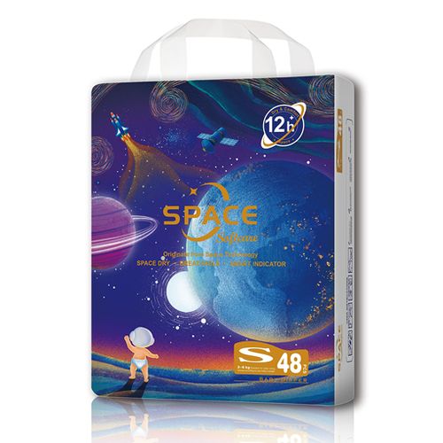 [Anniversary Sale] Softcare Space Diaper All-Day 12-Hour Protection Super Soft Disposable Diapers All Sizes Available: Small (S), Medium (M), Large (L), XL Fits Babies 3–25KG (Pack of 36/40/42/48)