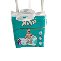 Original Maya Baby Diaper High Absorbency Breathable Anti-rash Super Soft Skin Friendly Diapers Fits Babies 3–15KG (Pack of 40/44/48)