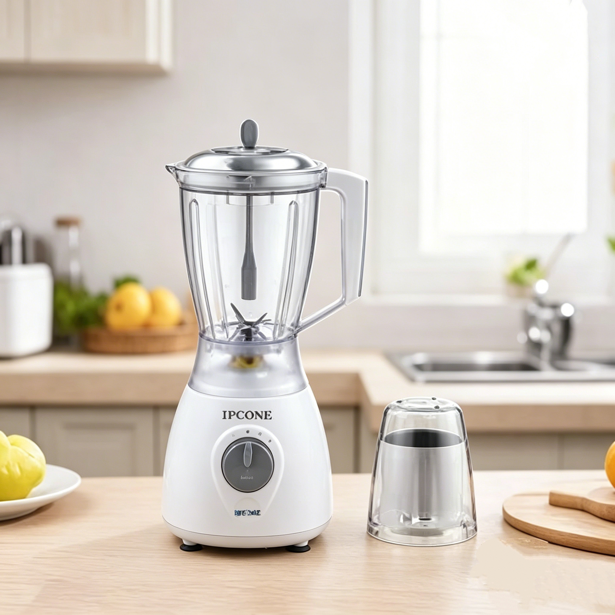 [Clearence Sale] Bruhm High Quality 3 in 1 1.5L 4 Speed Stainless Steel Blender Grinder with pulse Juicer blender Filter (BBG-296)