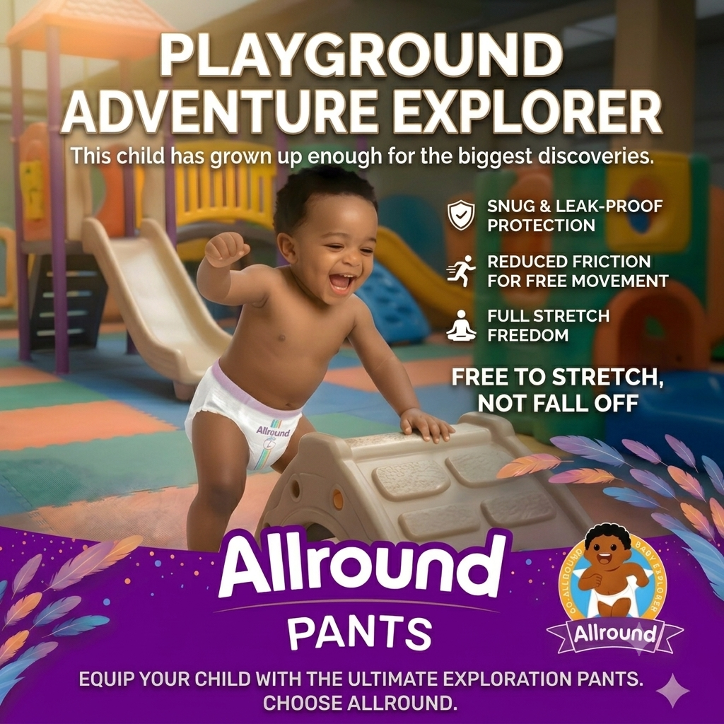 Allround Baby Pants Pull-ups High Absorbent Junior Training Pants Sizes L/XL, Fit Babies 9.1–25KG