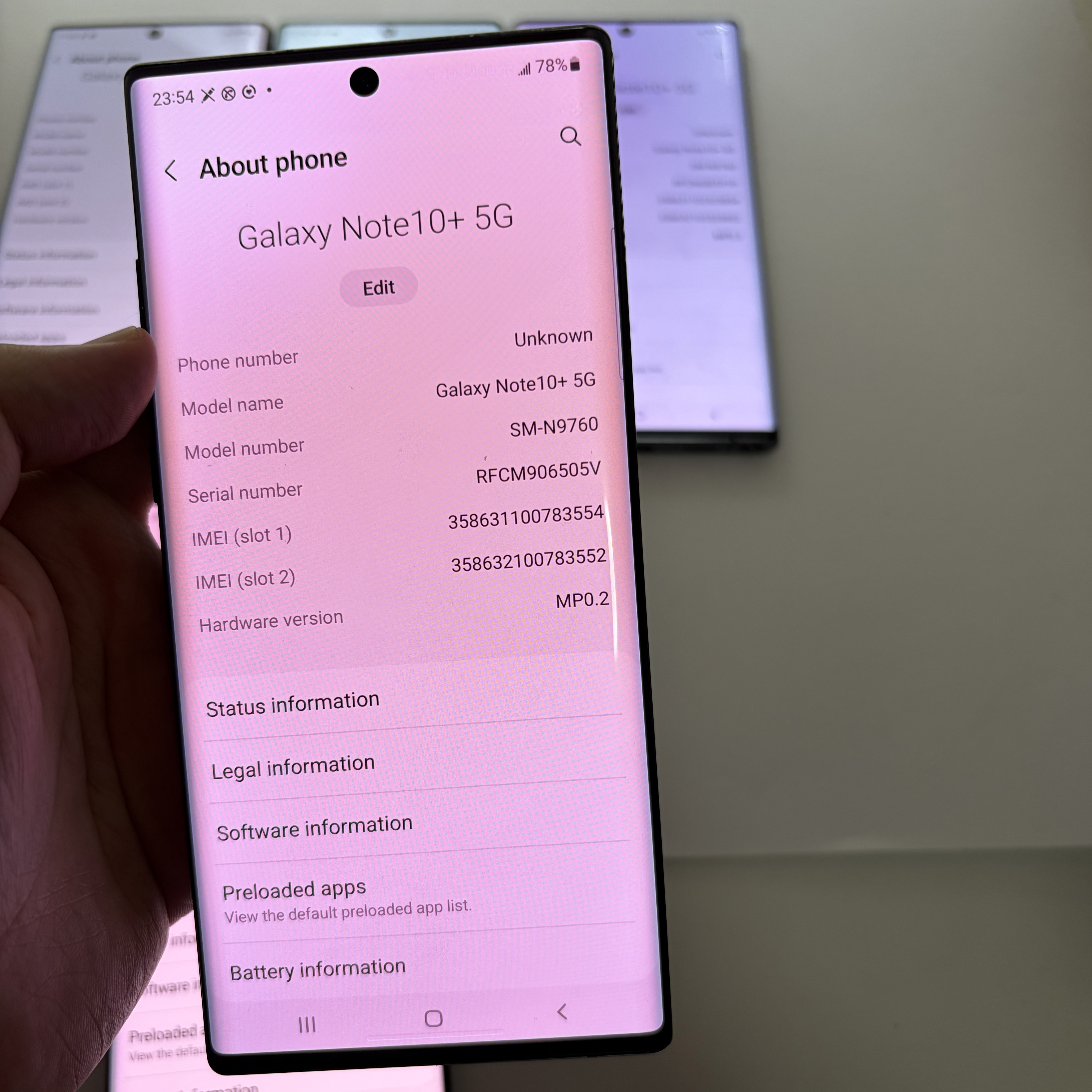 Refurbished Original Samsung Note10+ Note10 Plus Unlocked Smartphone Note 10+ Note 10 Plus N975 12GB+256GB Cellphone