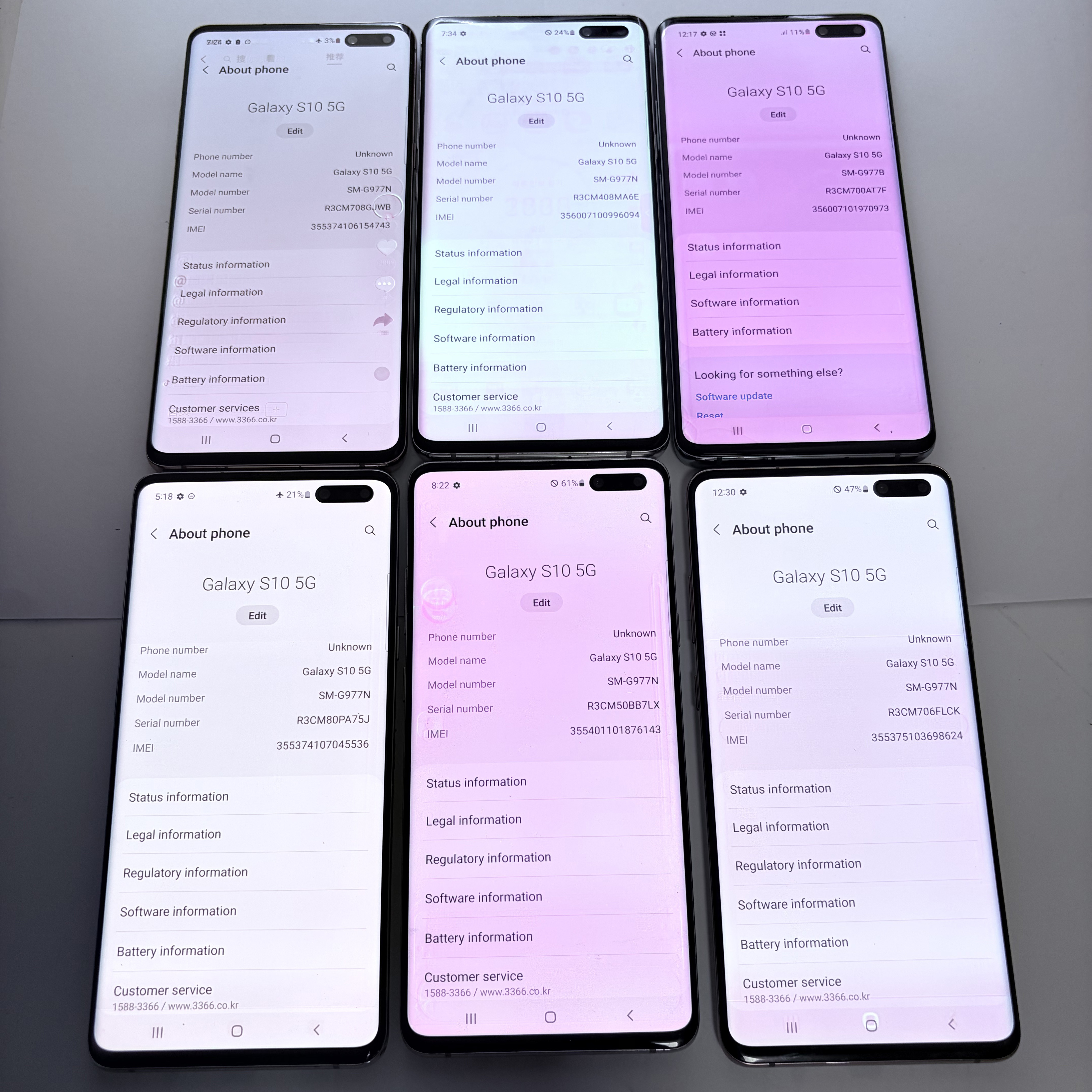 Refurbished Original Samsung Galaxy S10 5G Unlocked Smartphone 8GB+256GB/512G Cellphone 6.7 inch 16MP+10MP