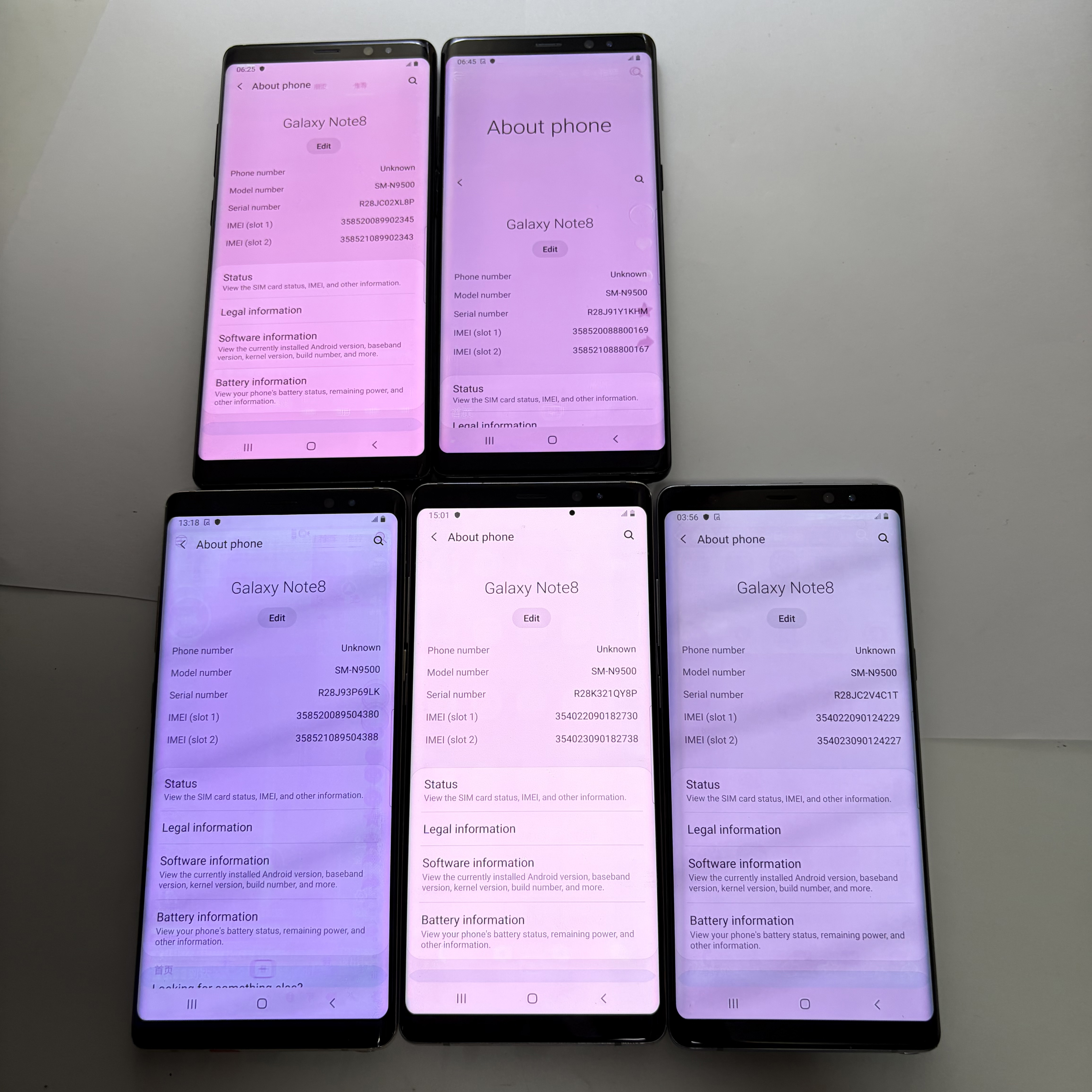 Refurbished Samsung Galaxy Note 8 Note8 N950 4G LTE 6.3inches 12MP 64GB Original Smart Phone 4G Cellphone