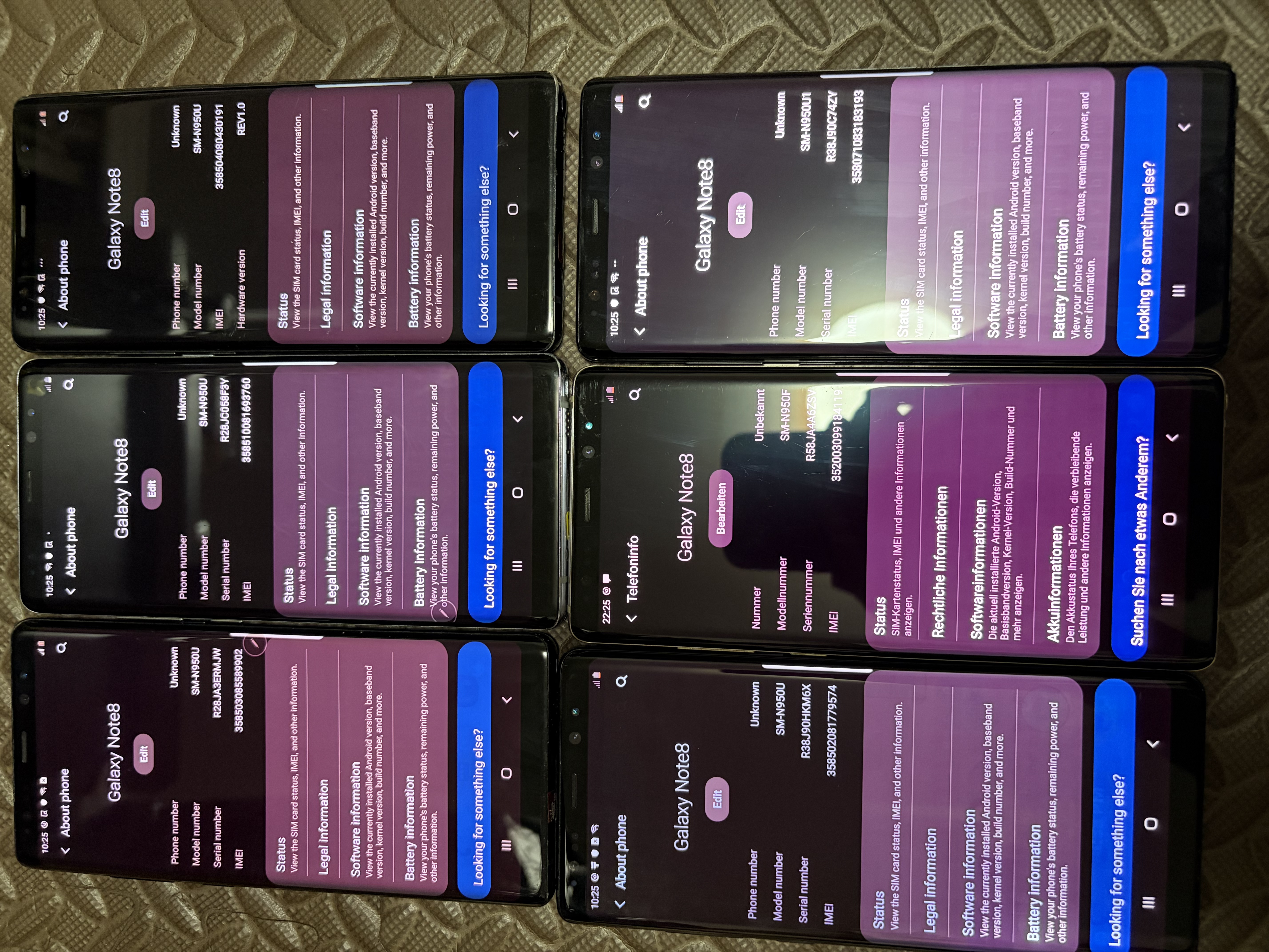 Refurbished Samsung Galaxy Note 8 Note8 N950 4G LTE 6.3inches 12MP 64GB Original Smart Phone 4G Cellphone