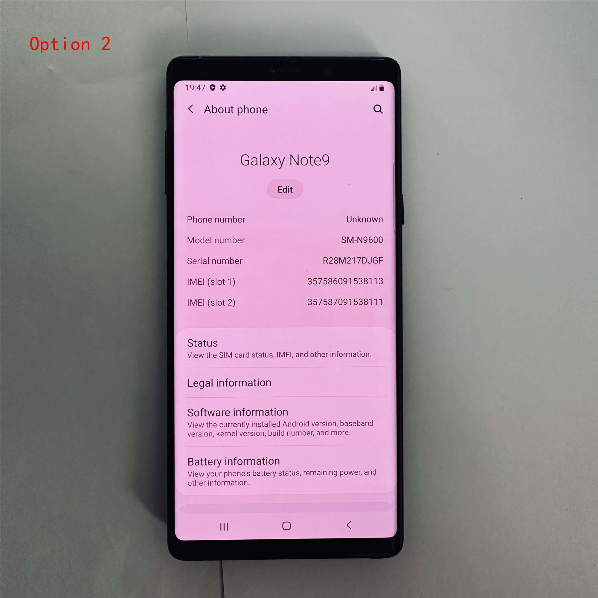 Samsung Galaxy Note9 Note 9 N960 ROM 128GB RAM 6GB 6.4inches Original Refurbished Cellphone 4G Smartphone