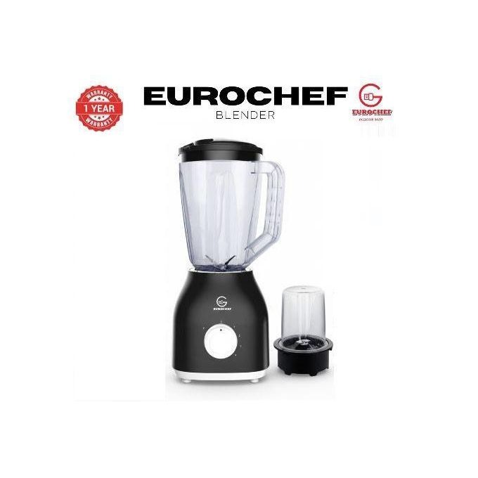 Eurochef 2 In 1 Blender With Grinding Machine And 1.8L Unbreakable Jug, 4-Speed Pulse, 650W