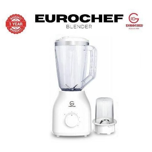 Eurochef 2 In 1 Blender With Grinding Machine And 1.8L Unbreakable Jug, 4-Speed Pulse, 650W