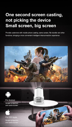 HY300mini Projector Wireless Same Screen HD 1080P Home Theater Cannon Y200 Projector