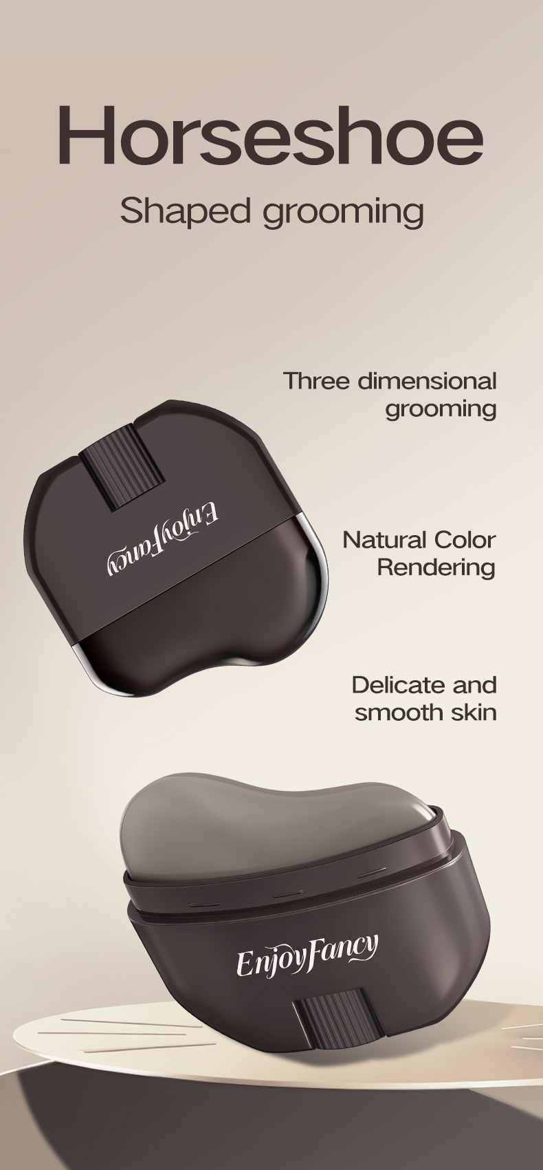 EnjoyFancy lazy contour brush, color-displaying, three-dimensional, V-face magic tool, waterproof contouring, three-dimensional contouring view 7