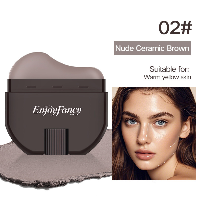 EnjoyFancy lazy contour brush, color-displaying, three-dimensional, V-face magic tool, waterproof contouring, three-dimensional contouring view 2