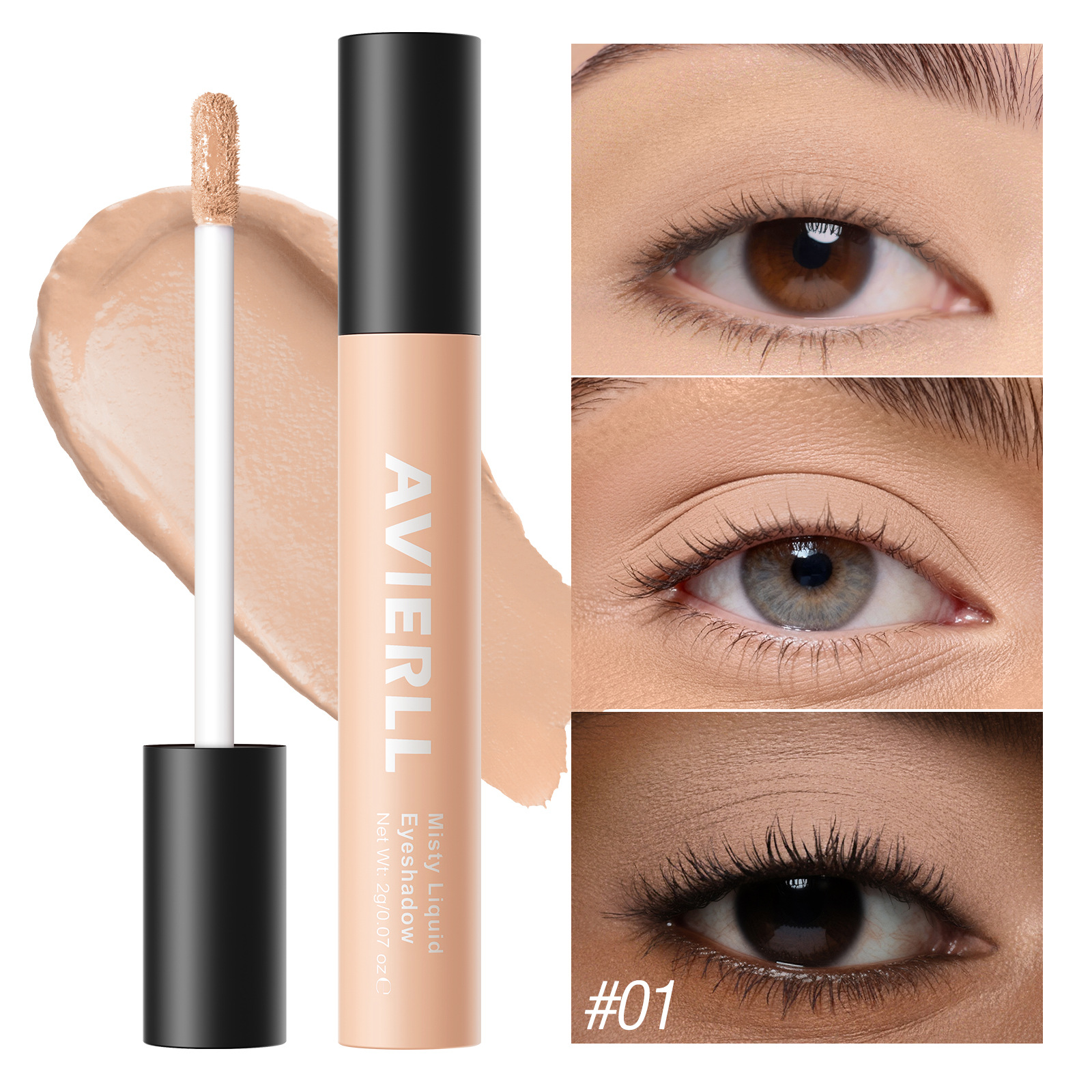 Matte liquid eye shadow 10 colors, waterproof, durable, hard to fade, new foreign trade cosmetics view 9
